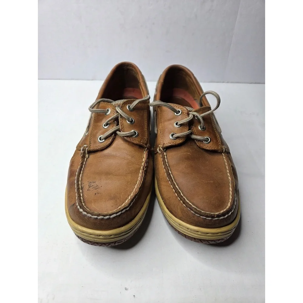 Sperry Top-Sider Billfish Mens 9.5M Tan Brown Leather Boat Shoes 0799320